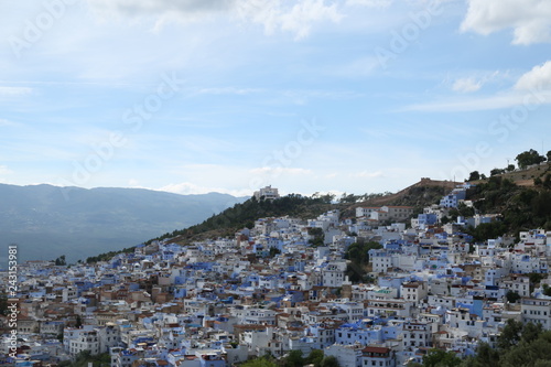 A magnificent view of Chefchaouen town in northern Morocco. © hamza