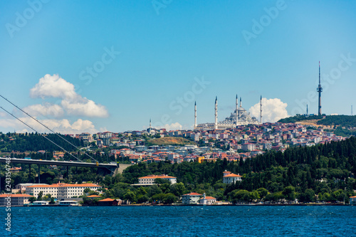 The view to the new and largest mosque in Turkey