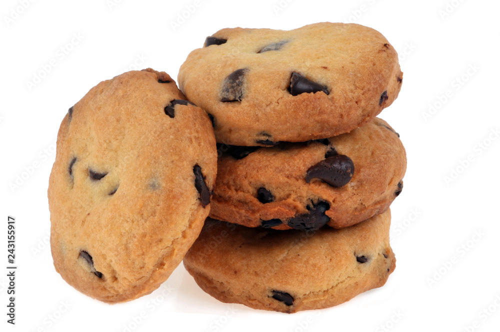 Biscuits maison avec des pépites de chocolat Biscuits maison avec des pépites de chocolat