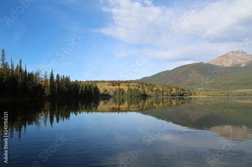 Reflections On Pyramid Lake, Jasper National Park, Alberta