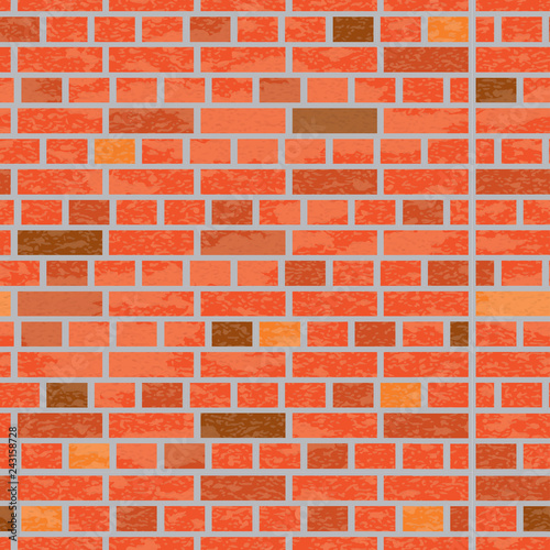 Simple grungy brick wall seamless pattern surface texture background