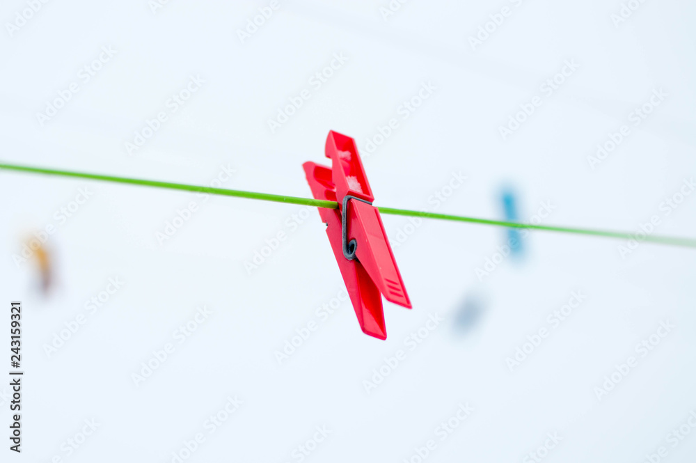 clothespin on winter clothesline clothespin on winter clothesline