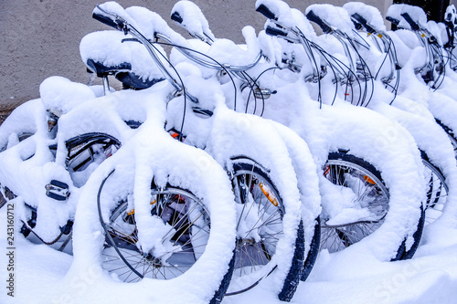 bike in winter