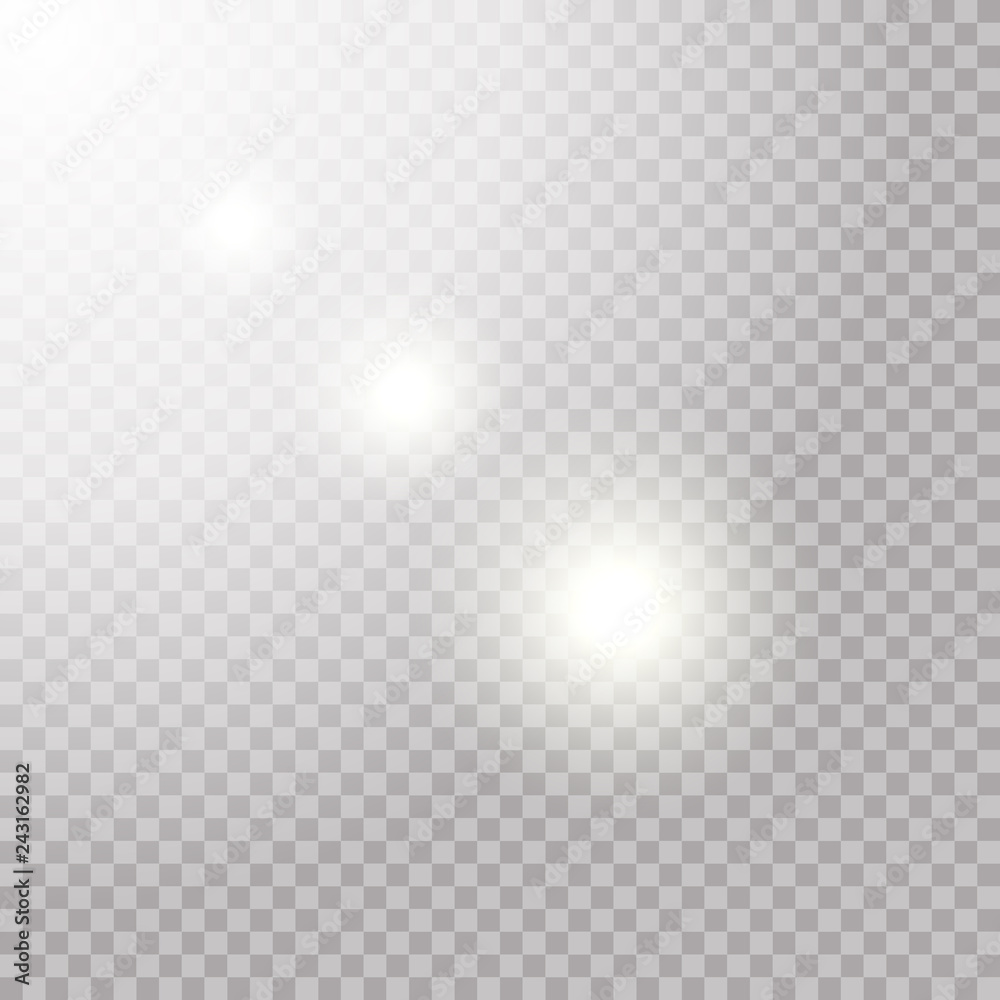 Transparent rays of sunlight.Elements for your design. Transparent rays of sunlight.Elements for your design.