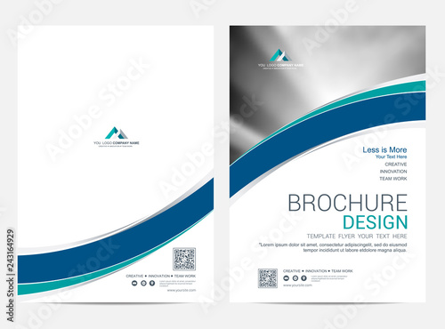 Brochure template flyer design vector background