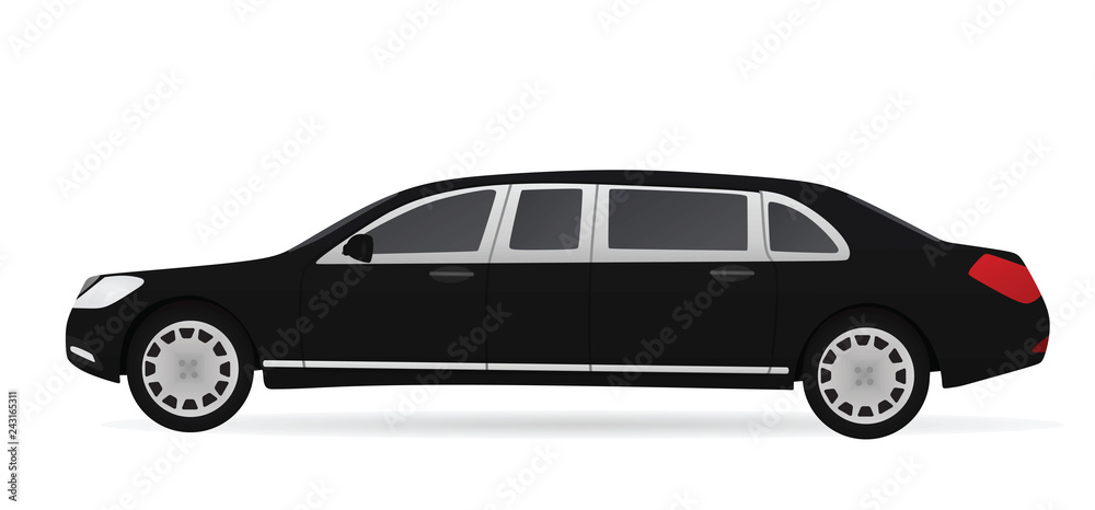 Limousine. vector illustration