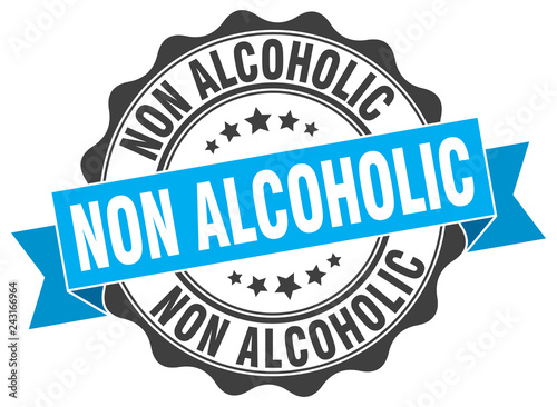 non alcoholic stamp. sign. seal