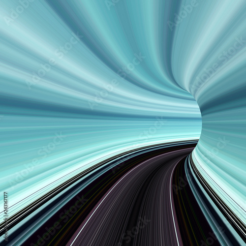 Abstract speed road