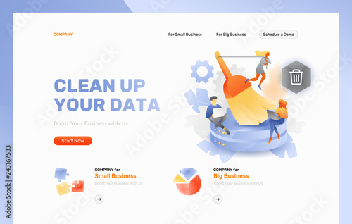 Clean Up Your Data Web Page Header