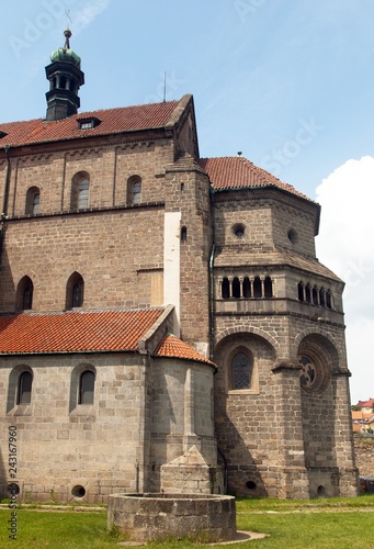 Basilica St Procopius in Trebic monastery Czech Republic