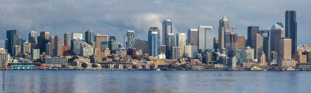 Naklejka premium Panoramic Image of the city of Seattle