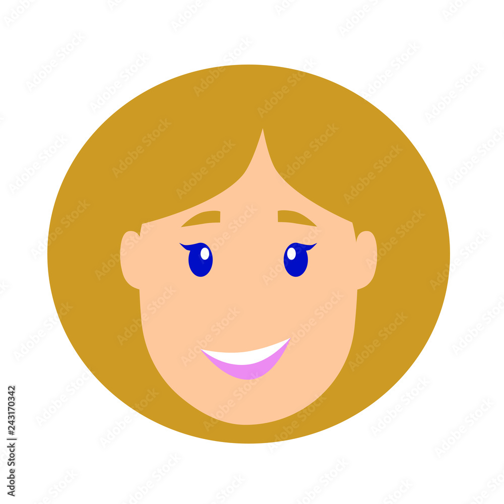 Happy women face Happy women face