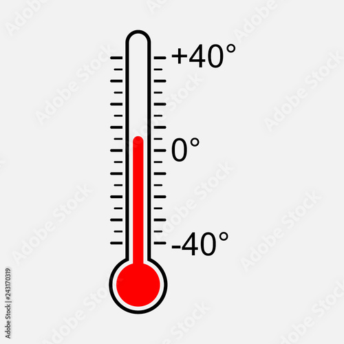 icon thermometer, symbol temperature