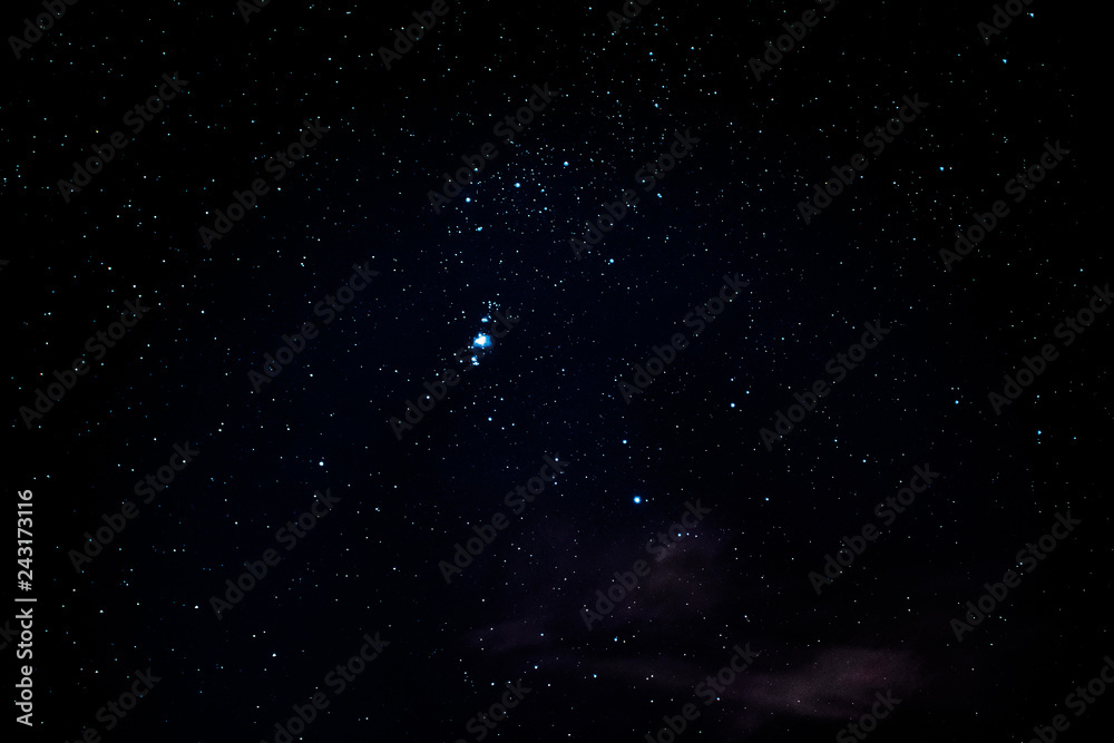 Orion Constellation Long Exposure - obrazy, fototapety, plakaty 
