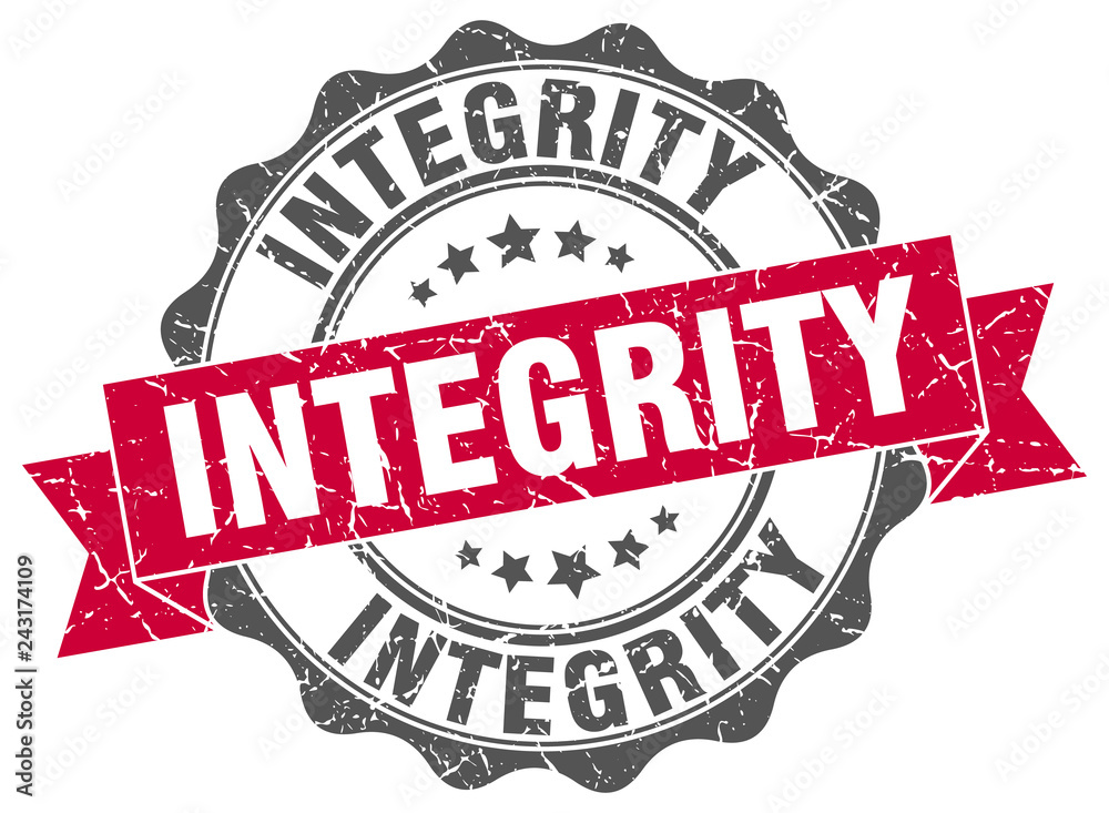 Obraz premium integrity stamp. sign. seal