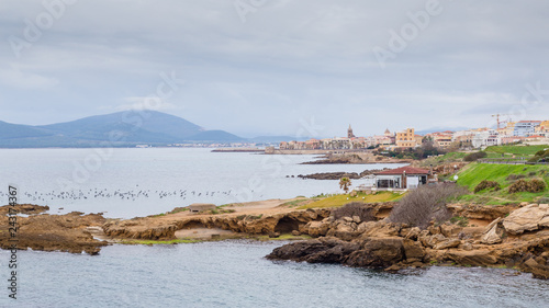 Cityscape of Alghero in Sardinia, Italy