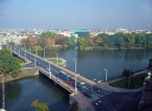 Wrocław, panorama Wrocławia z wieży Matematyków