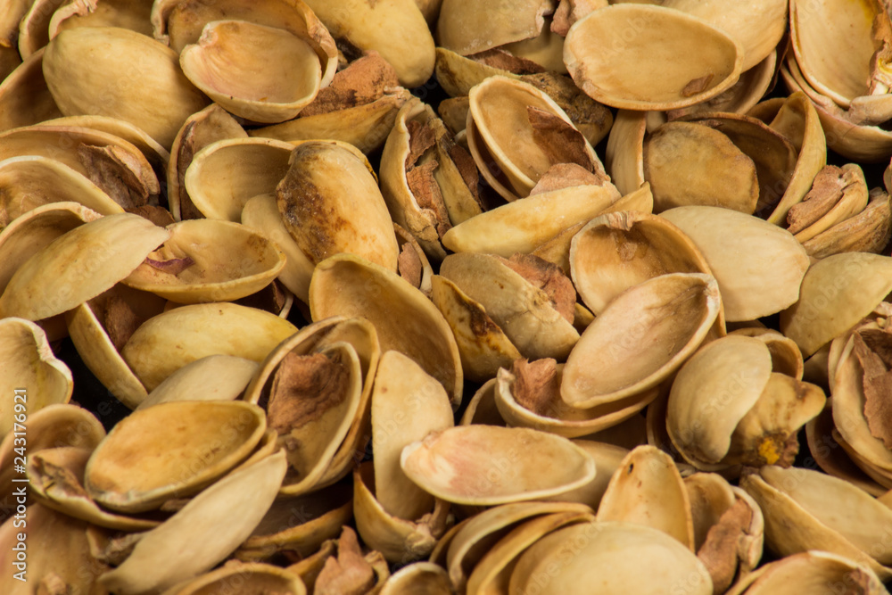 Pistachio shell isolated on white background Pistachio shell isolated on white background