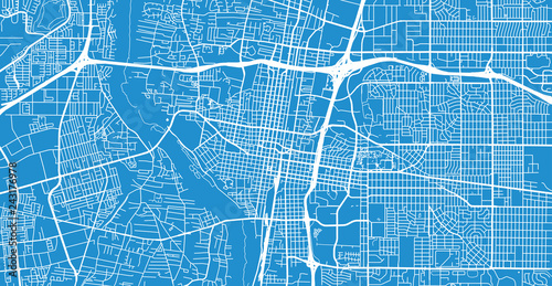 Urban vector city map of Albuquerque, New Mexico, United States of America photo