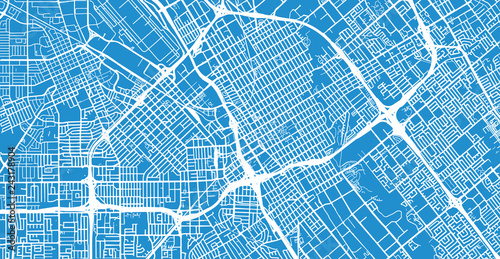 Urban vector city map of SanJose, California, United States of America