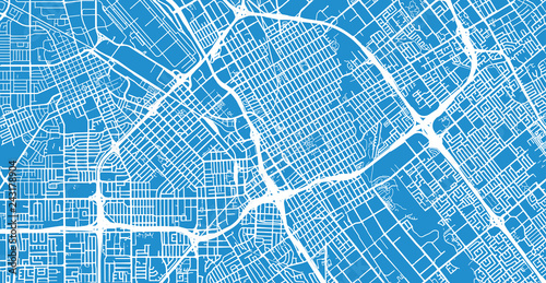 Urban vector city map of SanJose, California, United States of America photo