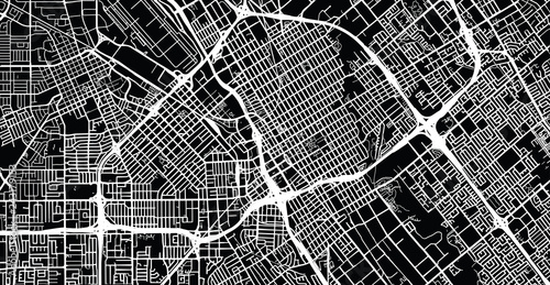 Urban vector city map of SanJose, California, United States of America photo