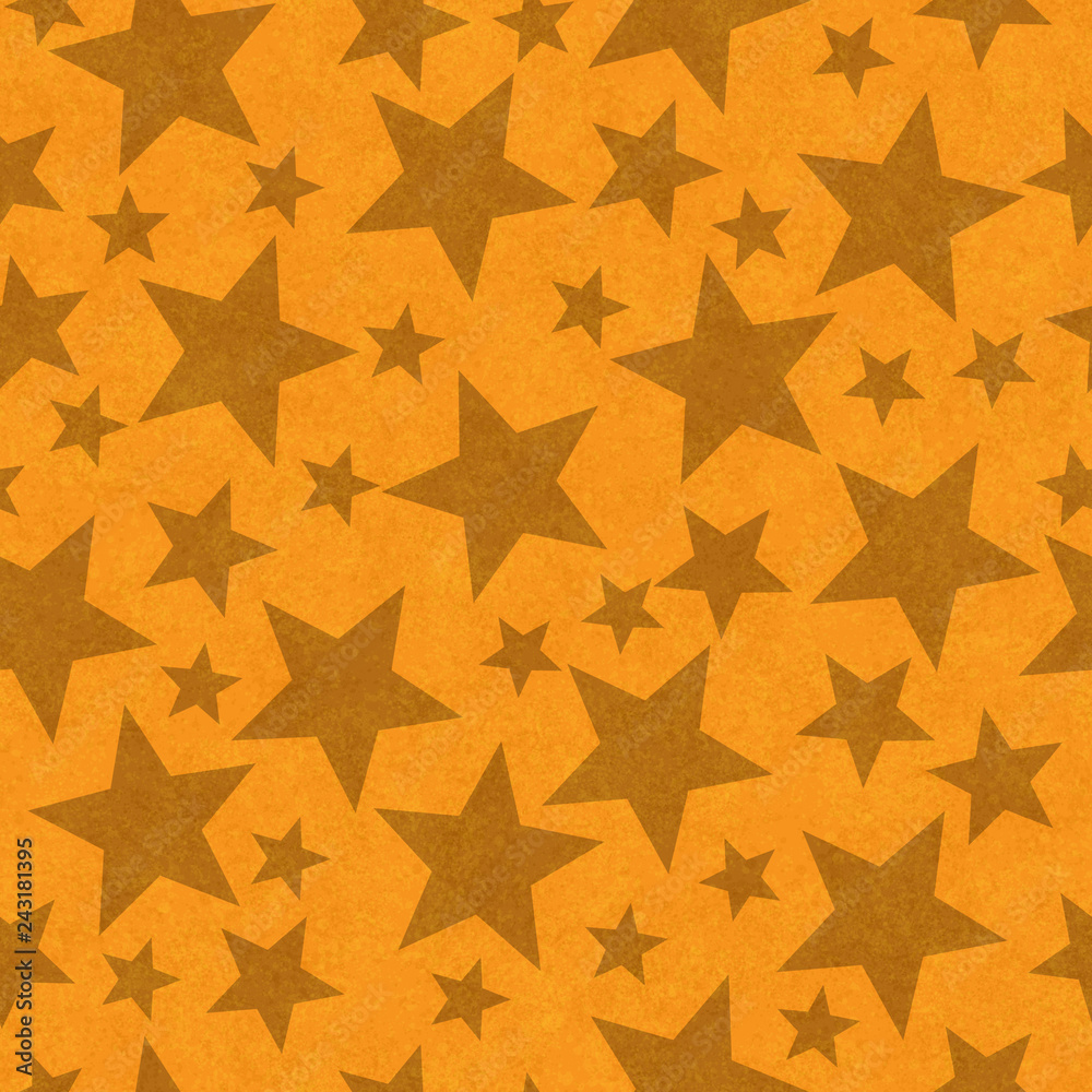 Orange star-shape seamless pattern background Orange star-shape seamless pattern background