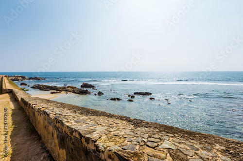 Scenic view from walls of fort Galle  Sri Lanka