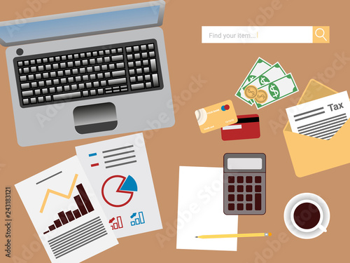 Tax payment day. Government, digital State taxes