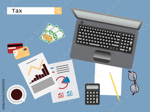Tax payment day. Government, digital State taxes