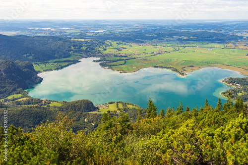 Panoramablick Kochelsee Bayern