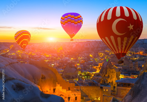 hot air balloon flight over Cappadocia Turkey