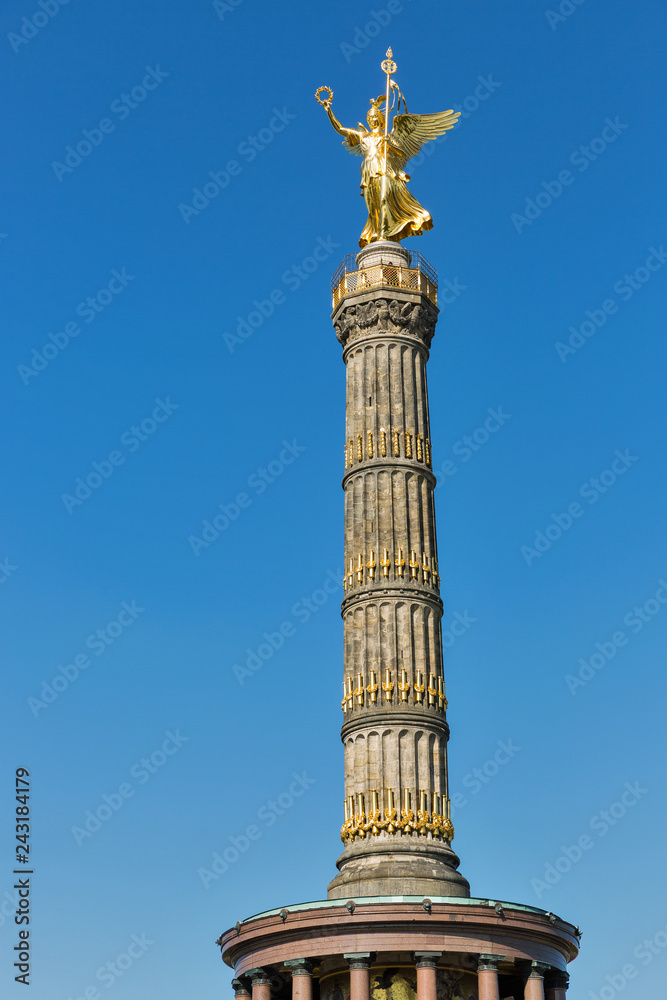 Victory column in Berlin, Germany.