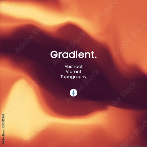 Fluid gradient background design. Futuristic liquid abstract colorful wallpaper. EPS 10