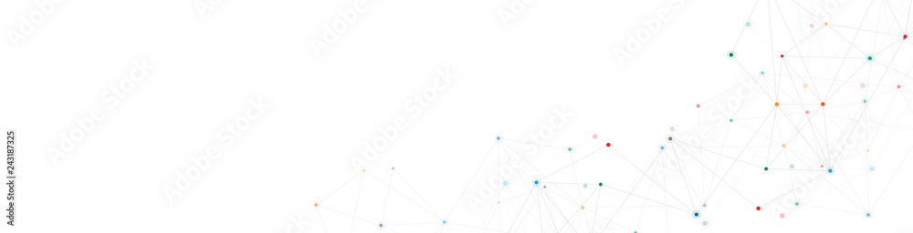 Geometric abstract background with connected dots and lines. Molecular structure and communication. Digital technology background and network connection. Geometric abstract background with connected dots and lines. Molecular structure and communication. Digital technology background and network connection.
