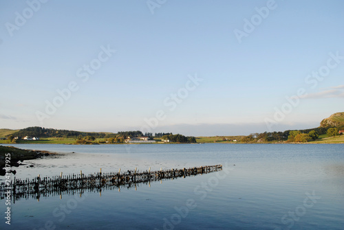 landscape with lake and clouds