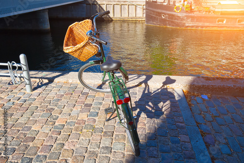 Copenhagen, scenic river canals in historic center photo