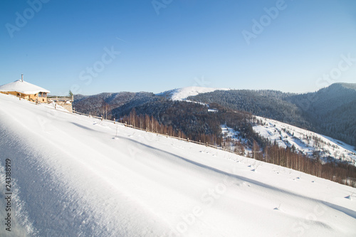 Winter in the Carpathian mountains