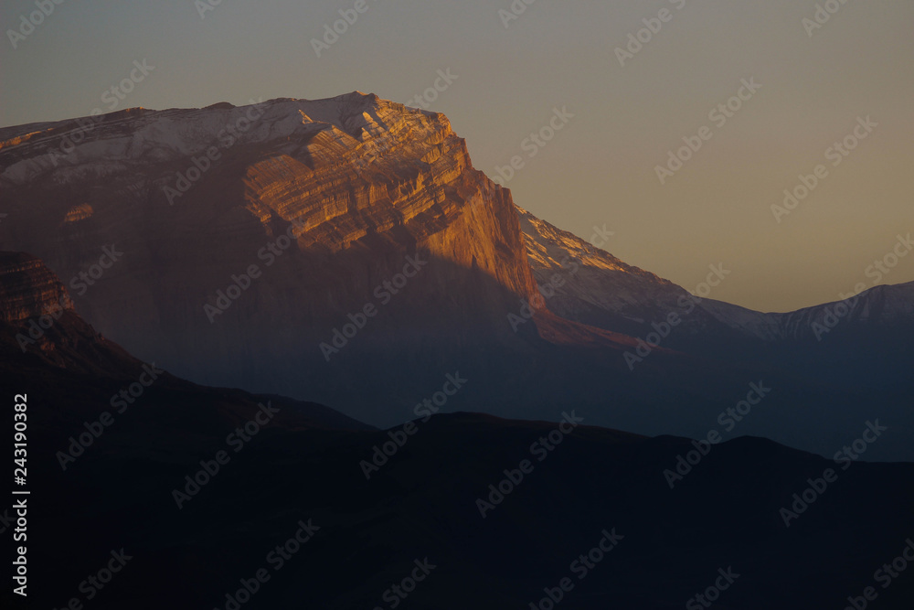 Fototapeta premium sunset in mountains