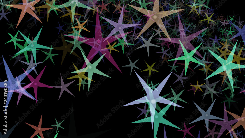 Background of multi-colored stars. Abstract background pattern. Background of multi-colored stars. Abstract background pattern.