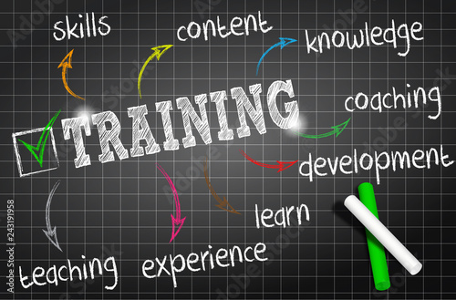 Ardoise craie : training