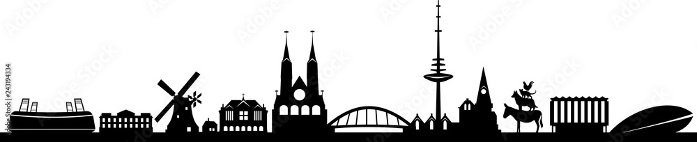 Bremen City Skyline