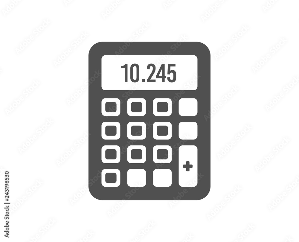 Calculator icon. Accounting sign. Calculate finance symbol. Quality design element. Classic style icon. Vector Calculator icon. Accounting sign. Calculate finance symbol. Quality design element. Classic style icon. Vector