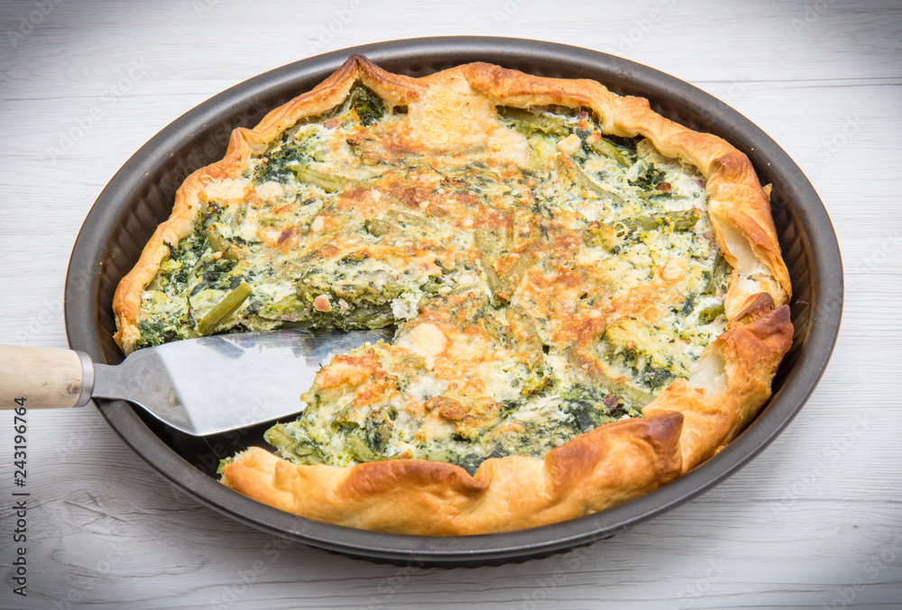 savory pie with vegetables and cheese savory pie with vegetables and cheese