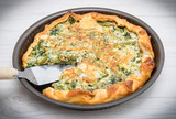 savory pie with vegetables and cheese