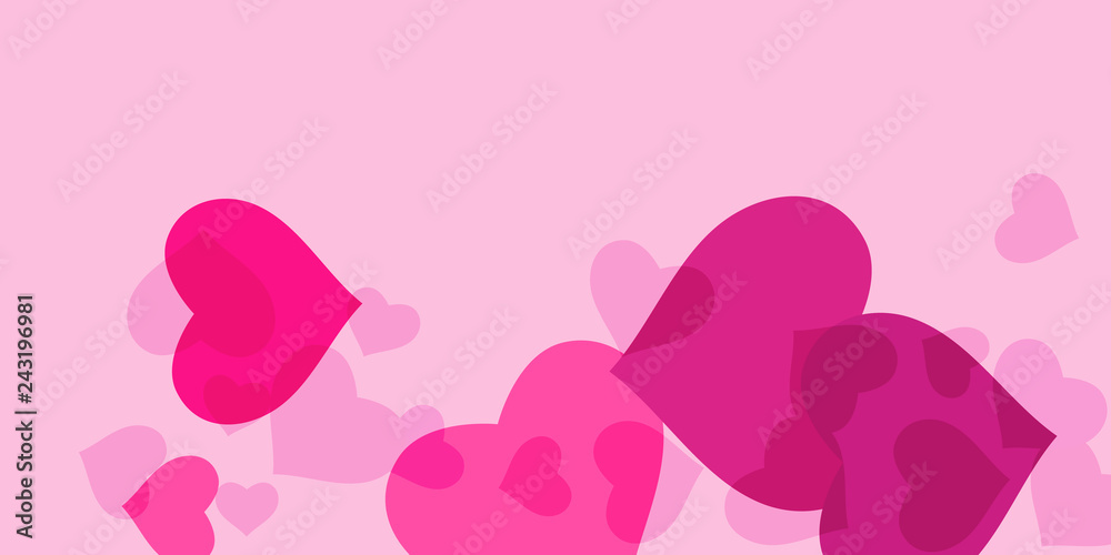 Pink heart confetti Pink heart confetti