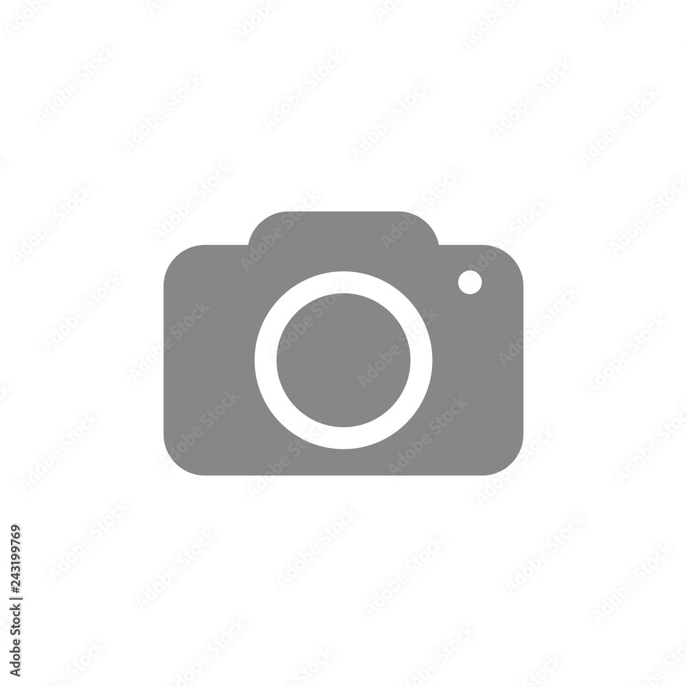 Camera icon. Electronics symbol. Photograph pictogram, flat vector sign isolated on white background. Simple vector illustration for graphic and web design. Camera icon. Electronics symbol. Photograph pictogram, flat vector sign isolated on white background. Simple vector illustration for graphic and web design.