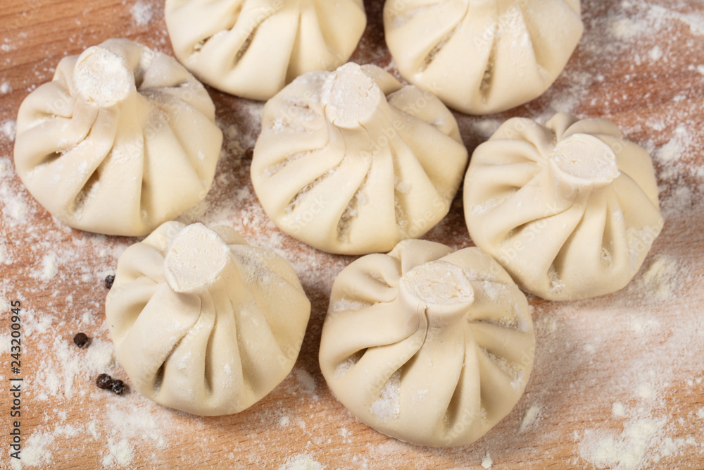 Georgian raw Khinkali Georgian raw Khinkali