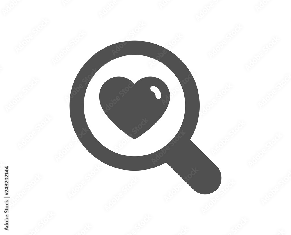 Love dating icon. Search relationships sign. Valentines day symbol. Quality design element. Classic style icon. Vector Love dating icon. Search relationships sign. Valentines day symbol. Quality design element. Classic style icon. Vector