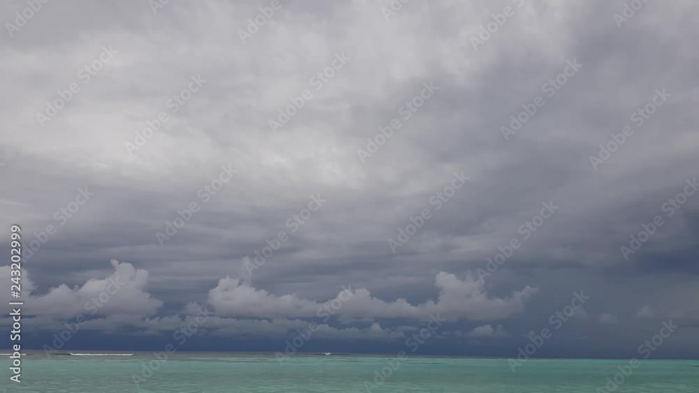 Colorful view of turquoise water of Indian Ocean surface and blue sky. Beautiful background. Maldives. Colorful view of turquoise water of Indian Ocean surface and blue sky. Beautiful background. Maldives.